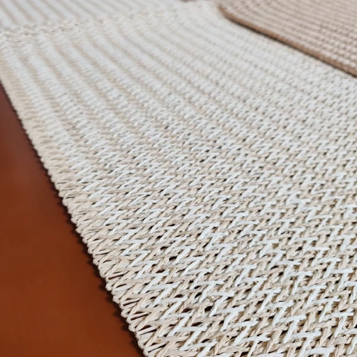 رانر حصیری کنفی جدید مدل ترکیبی سایز 90 سانت