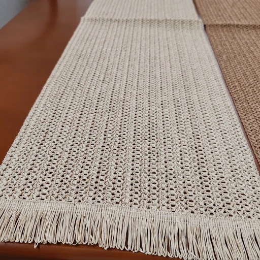 رانر غذاخوری حصیری جدید ساده شش نفره 30*120