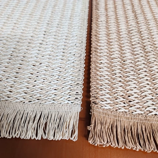 رانر حصیری کنفی جدید مدل ترکیبی سایز 90 سانت