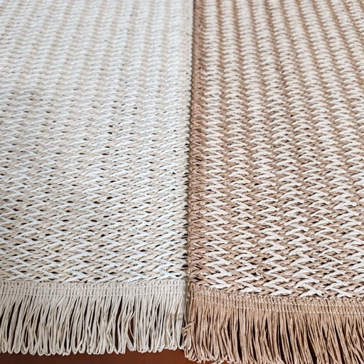 رانر حصیری کنفی جدید مدل ترکیبی سایز 90 سانت