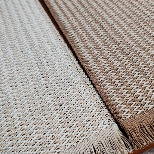 رانر حصیری کنفی جدید مدل ترکیبی سایز 90 سانت