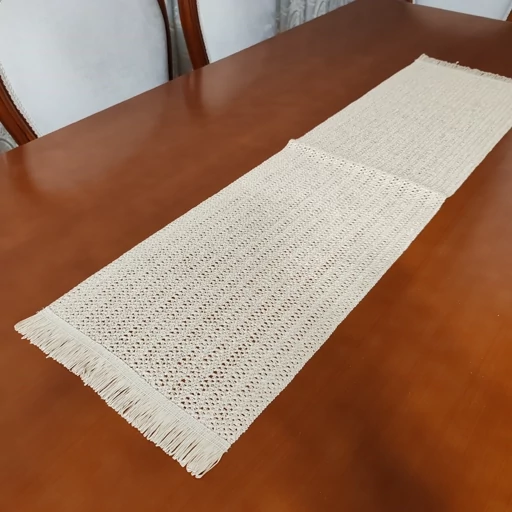 رانر غذاخوری حصیری جدید ساده شش نفره 30*120