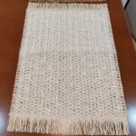 رومیزی زیربشقابی حصیری جدید طرح ترکیبی 30*45 سانت