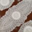 رومیزی دانتل مخمل خارجی سه تکه طرح خورشیدی