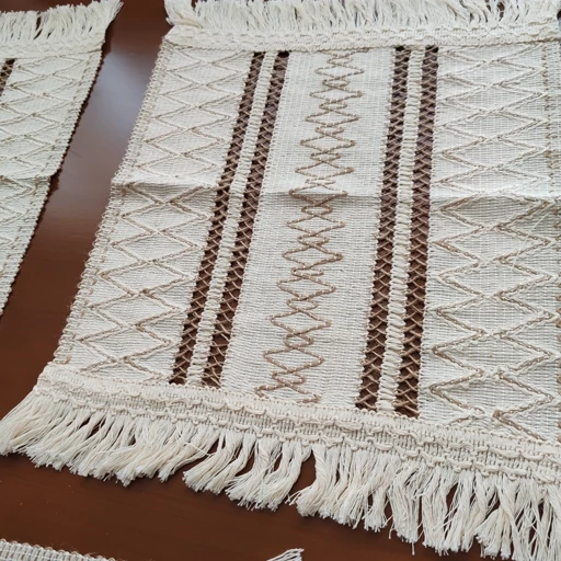 رومیزی کنف مینیمال  چهار تکه جدید