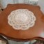 رومیزی گرد دانتل مخمل سه تکه طرح خورشیدی جدید