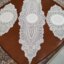 رومیزی دانتل مخمل خارجی سه تکه طرح خورشیدی