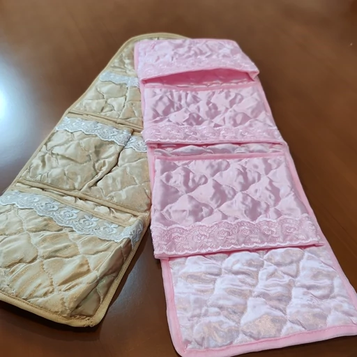جاجورابی سه جیب ساتن گیپور دار