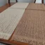 رومیزی زیربشقابی حصیری جدید طرح ساده 44*30سانتی