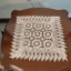 رومیزی عسلی مربع گیپوری سایز 40 سانتی