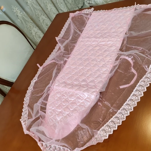 روکش میز اتو ساتن حریر دار با گیپور 90