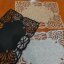 رومیزی زیر بشقابی مستطیل چرم اکلیلی نسیم 27*37
