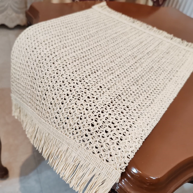 رومیزی زیربشقابی حصیری جدید طرح ساده 44*30سانتی