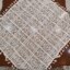 رومیزی مربع قلاب بافی نخی خارجی سایز 80*80