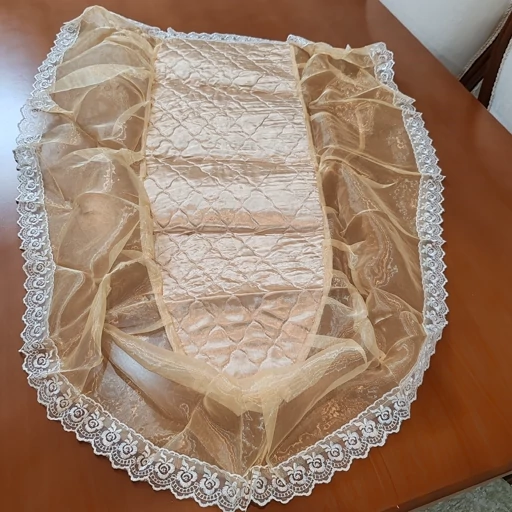 روکش میز اتو ساتن حریر دار با گیپور 90