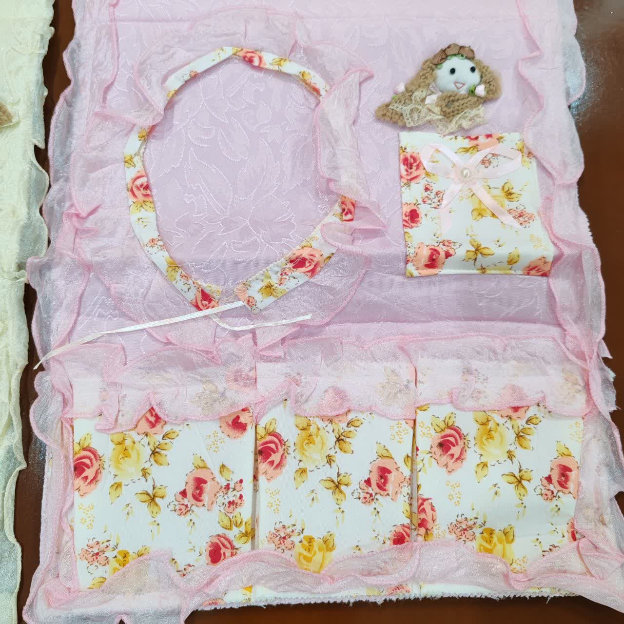 جاجورابی چهار جیب ساتن حریر عروسکی
