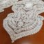 سرویس رومیزی دانتل مخمل پنج تکه ترک اصل طرح صدف