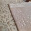 رومیزی چهار تکه مخمل شاین ابریشمی طرح پفکی