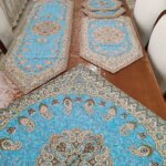 سرویس ترمه اصل یزد رومیزی پنج تکه